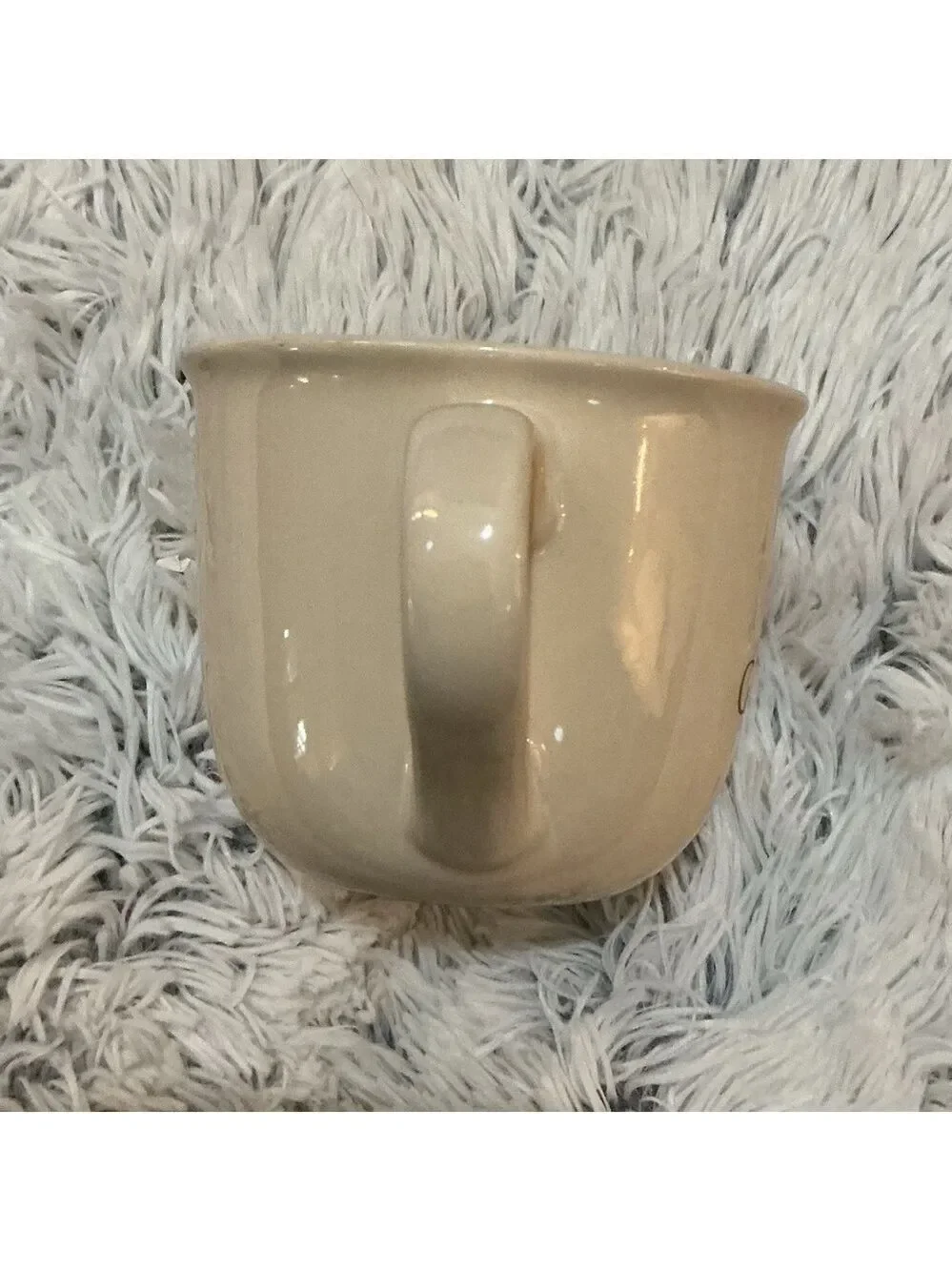 Godiva Belgium 1926 Beige Ceramic Coffee Mug – Vintage Oversized 16 oz Cup